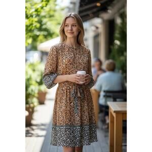 Fig and Flower Women’s Floral Midi Dress Size M